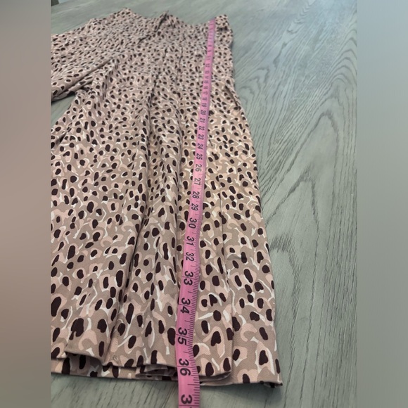 ANTHROPOLOGIE High-Rise Ankle Leopard Pleated Wide Leg Trouser Pants Sma… - Picture 15 of 16